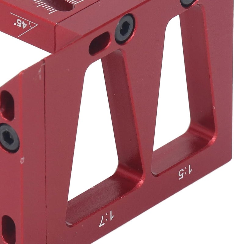 Aluminum Alloy Multi Angle Measuring Ruler 45 90 Degree High Precision Woodworking Tool - Image 3