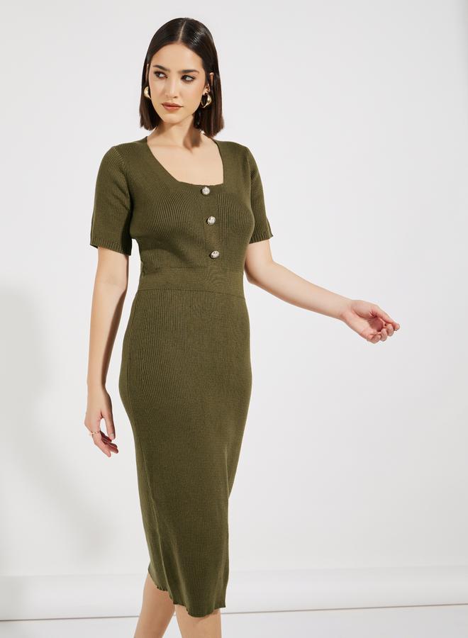 Styli Knit Pencil Dress  - Image 5