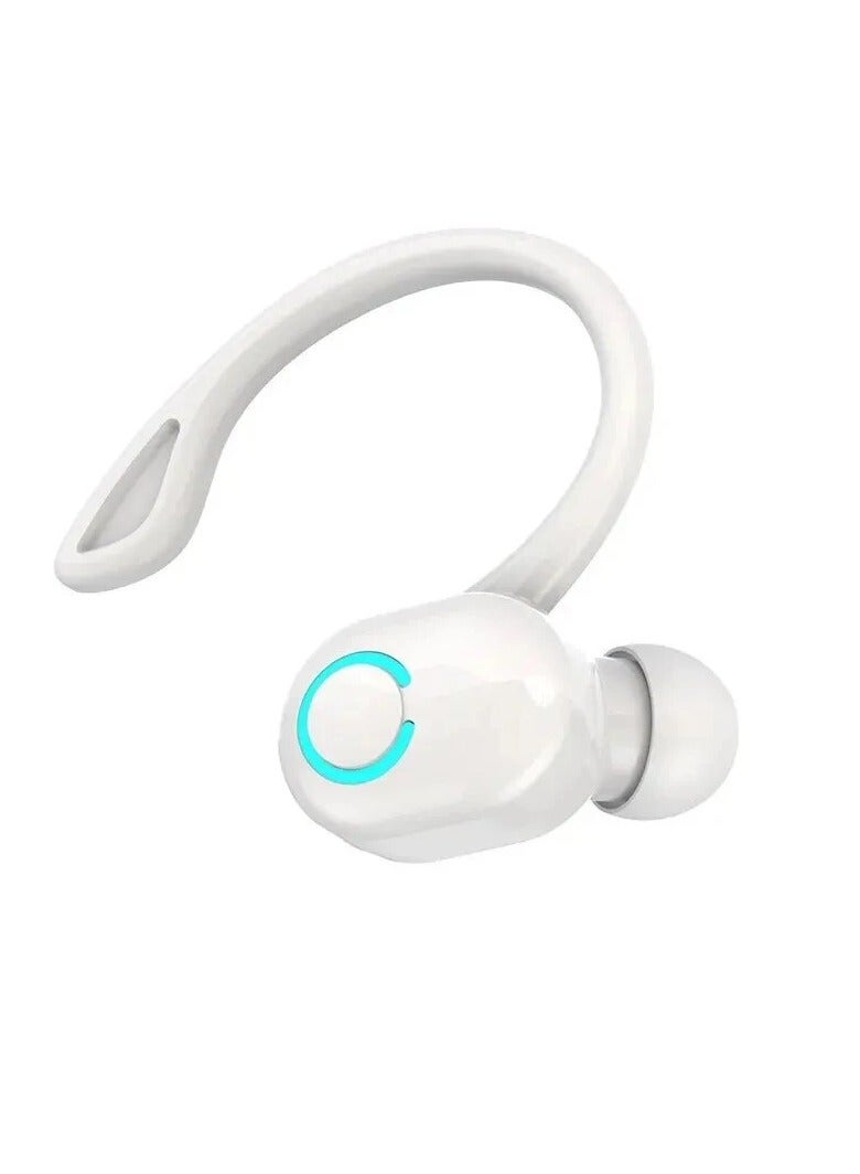 AROAQ S10 Wireless Earphones, Comfortable Portable In Ear Bluetooth Headphones, Ultra Long Standby Hands-free Headset With Microphone, Noise Cancelling Single Ear Earphone For Music, (1pc, White) - Image 1