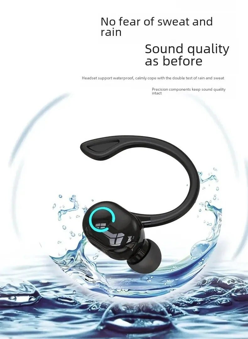 AROAQ S10 Wireless Earphones, Comfortable Portable In Ear Bluetooth Headphones, Ultra Long Standby Hands-free Headset With Microphone, Noise Cancelling Single Ear Earphone For Music, (1pc, White) - Image 3