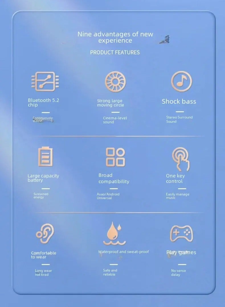 AROAQ S10 Wireless Earphones, Comfortable Portable In Ear Bluetooth Headphones, Ultra Long Standby Hands-free Headset With Microphone, Noise Cancelling Single Ear Earphone For Music, (1pc, White) - Image 4