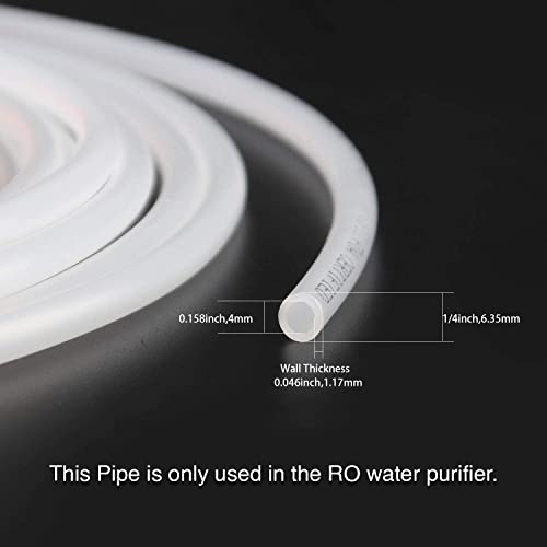SHAPURE 1/4 Size piping Ro water purifier inlet valve set with Brass Nipple, Plastic Handle, Teflon, 3 meter pipe connects to 1/4 size (Brass inlet and plastic handle) - Image 4