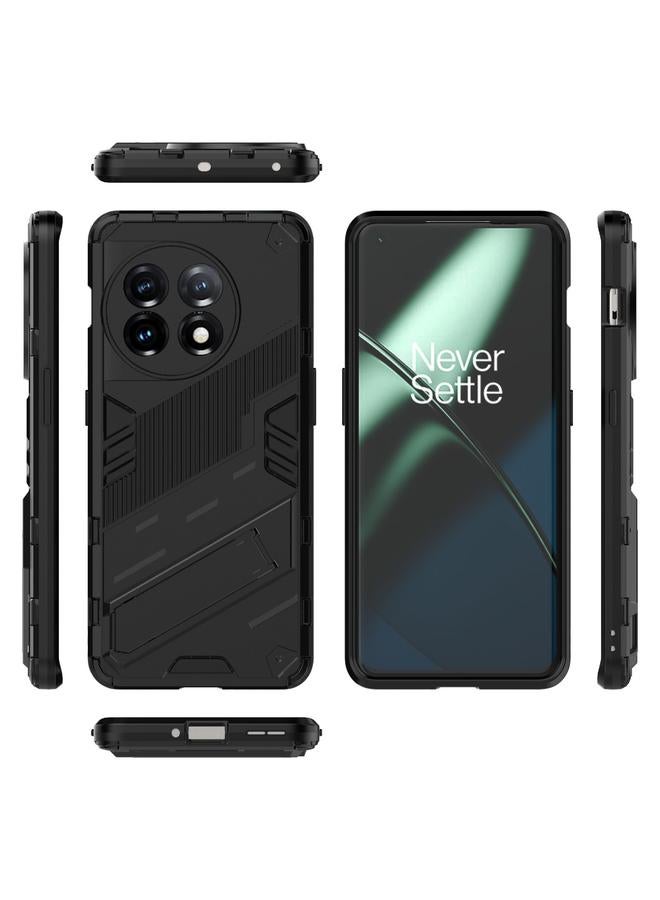 اس-توب جراب لهاتف OnePlus 11 5G Punk Armor 2 في 1 PC + جراب هاتف مقاوم للصدمات من مادة TPU مع حامل غير مرئي - Image 2