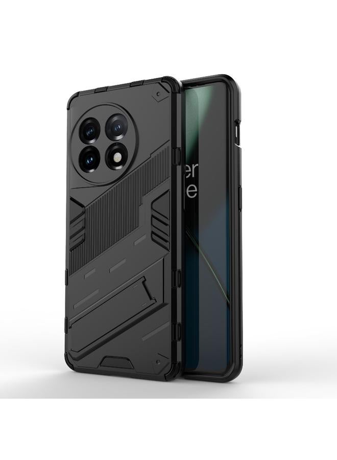 اس-توب جراب لهاتف OnePlus 11 5G Punk Armor 2 في 1 PC + جراب هاتف مقاوم للصدمات من مادة TPU مع حامل غير مرئي - Image 1