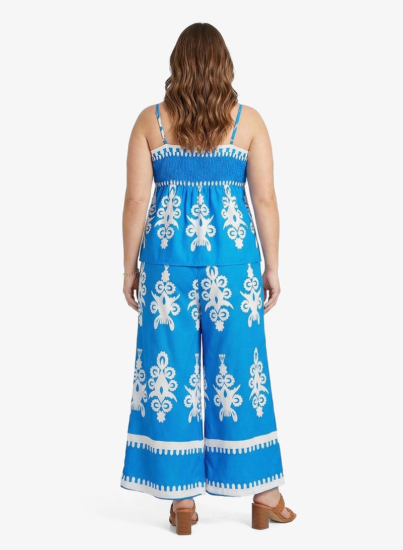 Ella Plus Printed Top & Pant Set - Image 2
