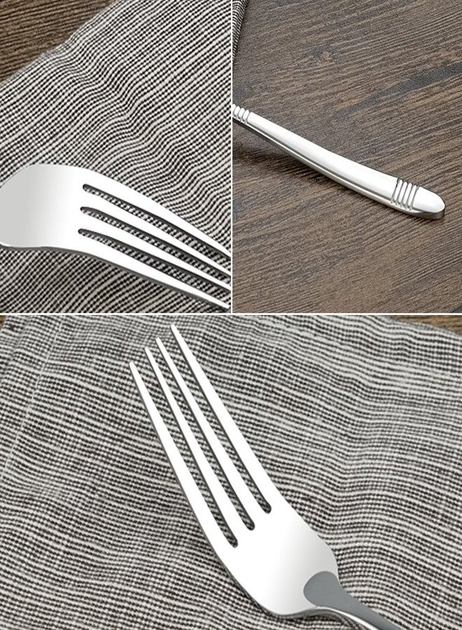 Begale 12-Piece Stainless Steel Dessert Forks, 6.8-INCH - Image 2