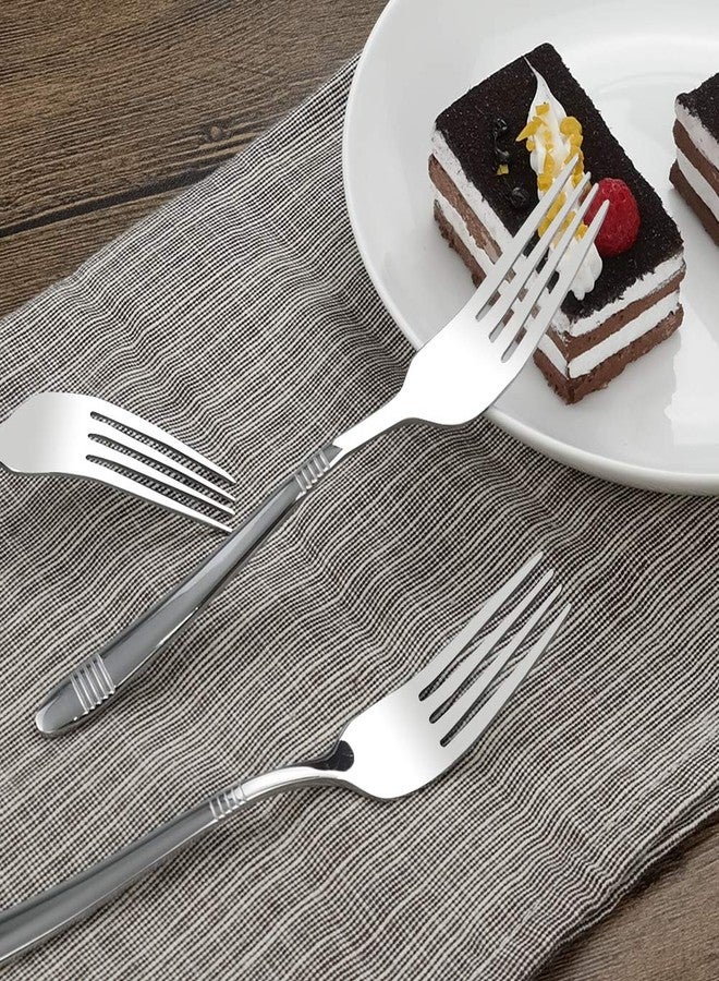 Begale 12-Piece Stainless Steel Dessert Forks, 6.8-INCH - Image 3