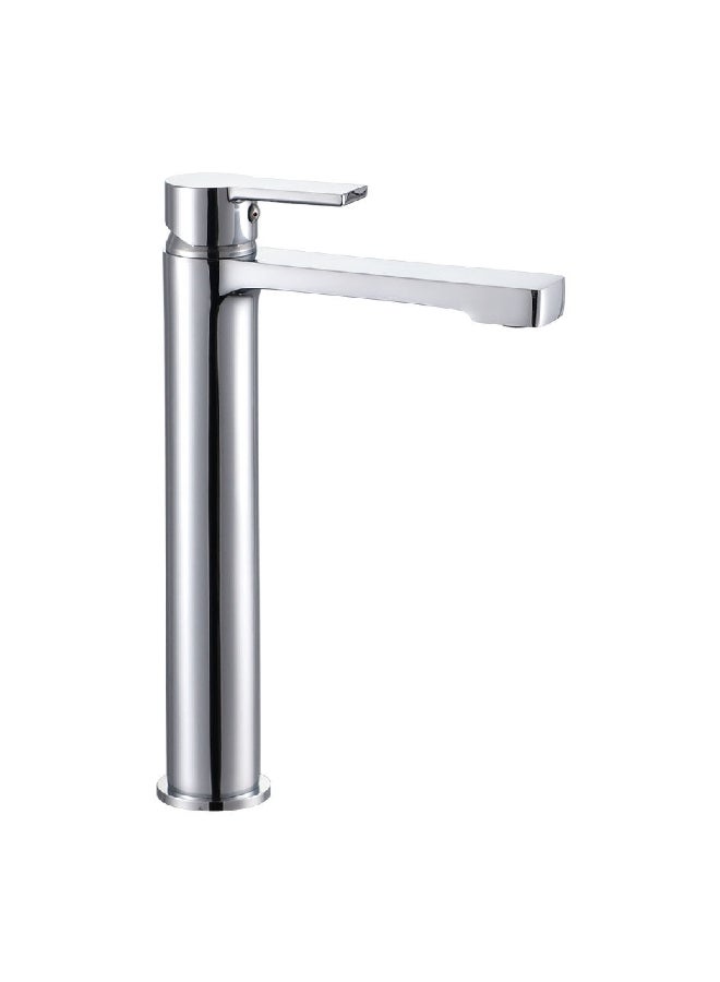 Aqua Drop Elegant and Modern Design Hot and Cold Basin Mixer Faucet Chrome 11 x 5 x 5 Inch JS-622301 - Image 1