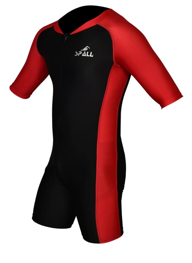Spall Youth One Piece Short Sleeve Swimsuit for Boys & Girls | Kids Full Body Swimwear with UV Protection | Quick-Dry Comfortable Swimming Suit for Beach, Surfing, Pool & Water Sports - Image 3