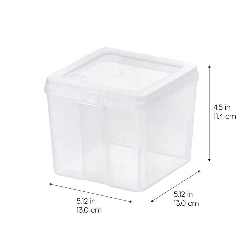 آيريس حاوية تخزين رأسية صغيرة من Iris USA لمنظمة المنزل والمكاتب ذات السعة الكبيرة القابلة للتكديس من أجل مستحضرات التجميل للقرطاسية ومزيد من منظم طويل القامة من 10 - Image 2