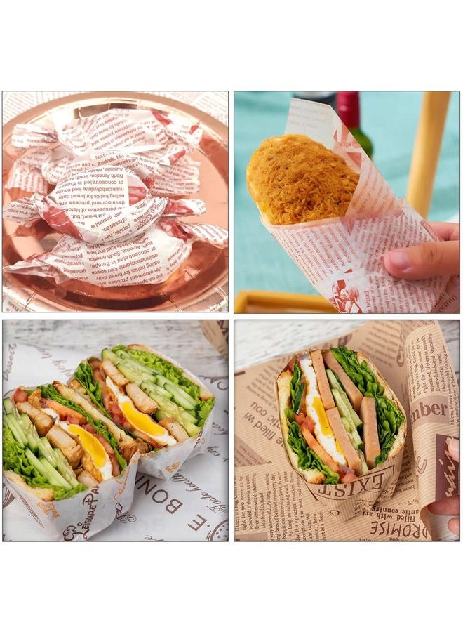La Llareta 100 Sheets Cheese Wrap Paper, Food Packaging Paper, Waterproof and Oil Resistant for Sandwich/Bread/Cake/Burger - Image 5