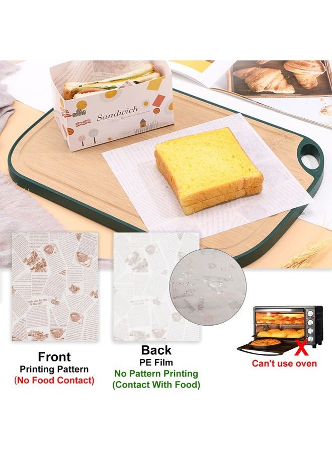 La Llareta 100 Sheets Cheese Wrap Paper, Food Packaging Paper, Waterproof and Oil Resistant for Sandwich/Bread/Cake/Burger - Image 3