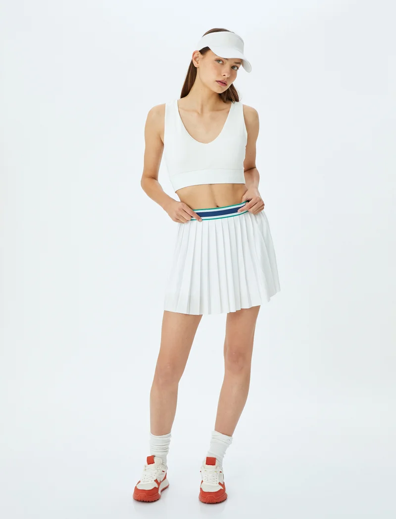 KOTON Koton | Solid V-Neck Sports Bra