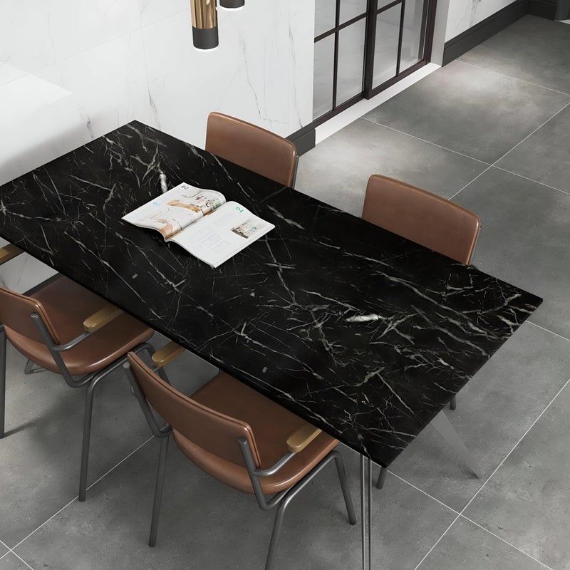 Marble sticker roll-large 24 × 196 inch, waterproof and removable PVC material, for decorating kitchens, cabinets, furniture, easy to apply and remove without any residue - Image 5
