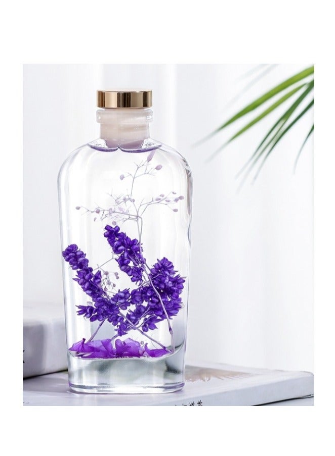 LONGFINE 175ml  Reed Diffuser,Lavender Oil Diffuser With Forever Flower Plant Inside With Sticks For Home Office Fragrance Decor Gift  - Image 1
