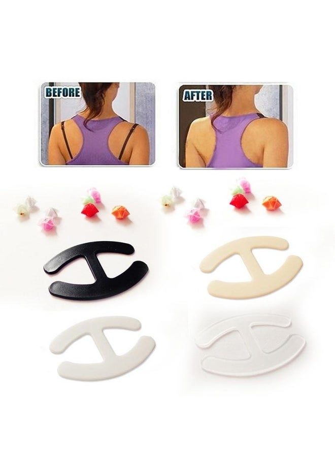 Women Webbing Bra Buckles Shadow-Shaped Buckle Bra Clip Strap Holders 3 PCS - Image 5