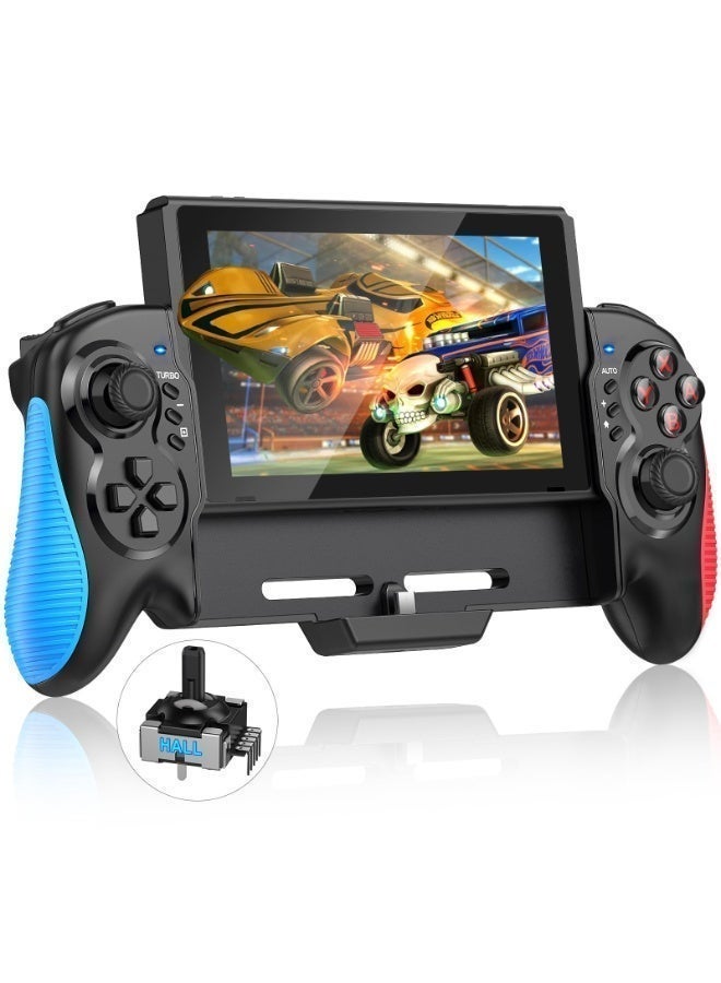 MWS-ForCamping Switch Controller for Switch/Switch OLED, Hall Effect One-Piece Joypad Controller Replacement for Switch Pro Controller, Switch Remote with Turbo & Dual Motor Vibration - Image 1
