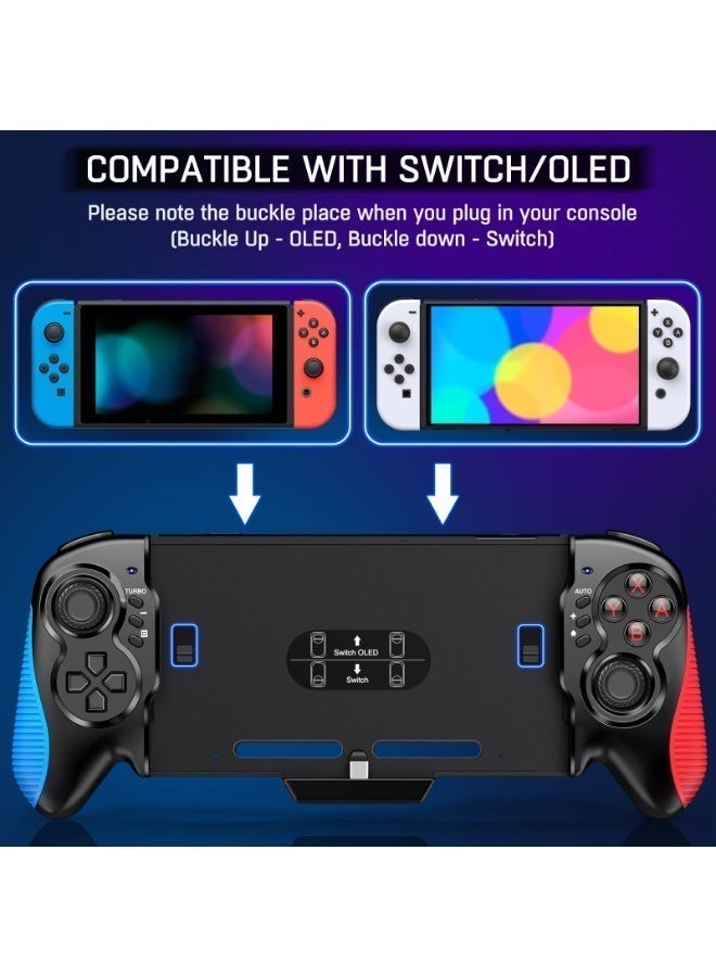 MWS-ForCamping Switch Controller for Switch/Switch OLED, Hall Effect One-Piece Joypad Controller Replacement for Switch Pro Controller, Switch Remote with Turbo & Dual Motor Vibration - Image 4