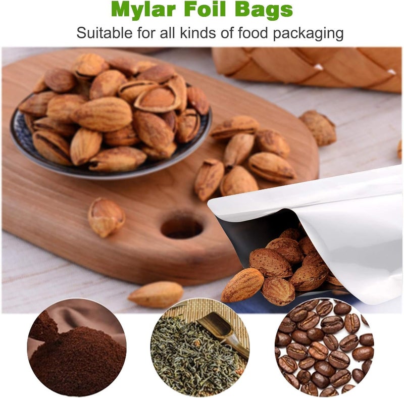 Amit Marketing Silver Foil Bag I Aluminium Pouches I Packaging Metalized HotDry Foods I Parcel Bags I Biryani Pouch I Multipurpose Packet for Tea Coffee grocery I 1KG 9 12 Size 400Pcs - Image 5