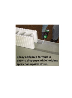 3M 3M Hi-Strength 90 Spray Adhesive | Permanent | Bonds Laminate, Wood, Concrete, Metal, Plastic | Clear Glue | Heat Moisture Resistant Strong Versatile Adhesive with Adjustable Nozzle 17.6 fl. oz.  - Image 3