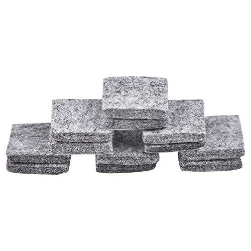 Now & Zen Self Adhesive Square Furniture Felt Pads for Hard Surfaces - Non-Slip Heavy Duty Furniture Leg Guards (20 MM - Pack of 12, Dark Grey) - Image 2