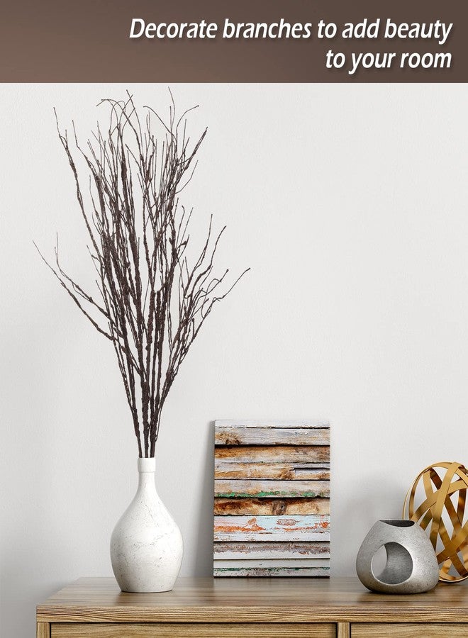 Yunsailing 20 Pcs 35.4'' Tree Branches for Spring Decoration Curly Willow Branches Twigs for Vases Tree Gifts Floral Dried Bendable Artificial Twigs for Decorative Sticks(Dark Brown) - Image 4