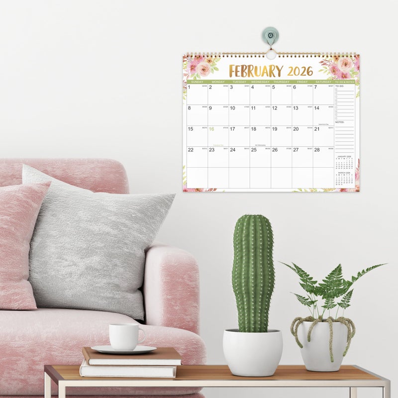 Coboll 2026 Calendar - 2026 Wall Calendar with 12 Months from Jan. 2026 to Dec. 2026, 11.5" x 15", Wall Calendar 2026 Perfect for Office & Home - Image 2