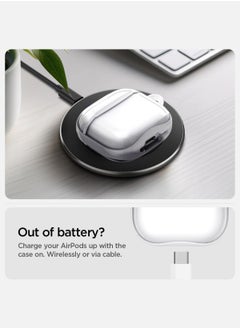 Spigen غطاء واقي شفاف مضاد للاصفرار لسماعات أيربودز 4 - أبيض جت مع حلقه  - Image 5