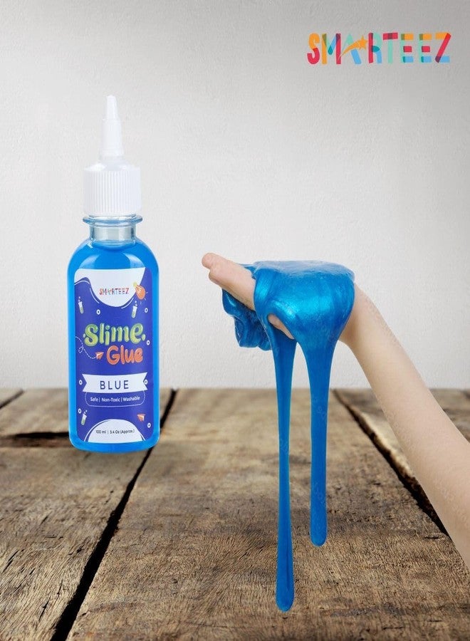 SMARTEEZ Slime Glue Blue | School Glue | Craft Glue | Smooth & Stretchy | Non Toxic | 100ML (Pack of 1) - Image 3
