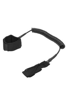 Thoraya Black Elastic Water Sports Foot Rope Surfing Paddle Board Ankle Spring Traction Strap  - Image 1