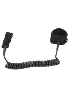 Thoraya Black Elastic Water Sports Foot Rope Surfing Paddle Board Ankle Spring Traction Strap  - Image 2