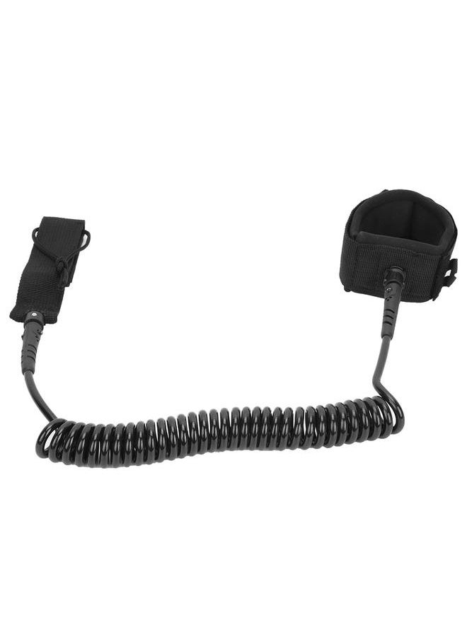Thoraya Black Elastic Water Sports Foot Rope Surfing Paddle Board Ankle Spring Traction Strap  - Image 2