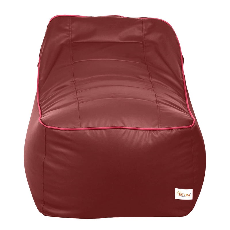SATTVA Classy.Elegant.Stylish Sattva Rester XXXL Bean Bag Cover Without Beans for Living Room Maroon 
