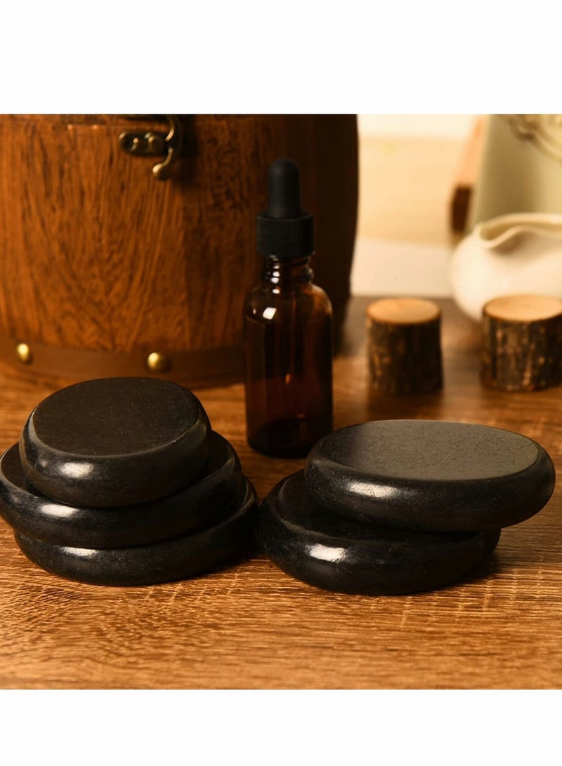 KASTWAVE Hot Stones - 6 Large Essential Massage Set (3.15in) for Professional or Home spa, Relaxing, Healing, Pain Relief - Image 3