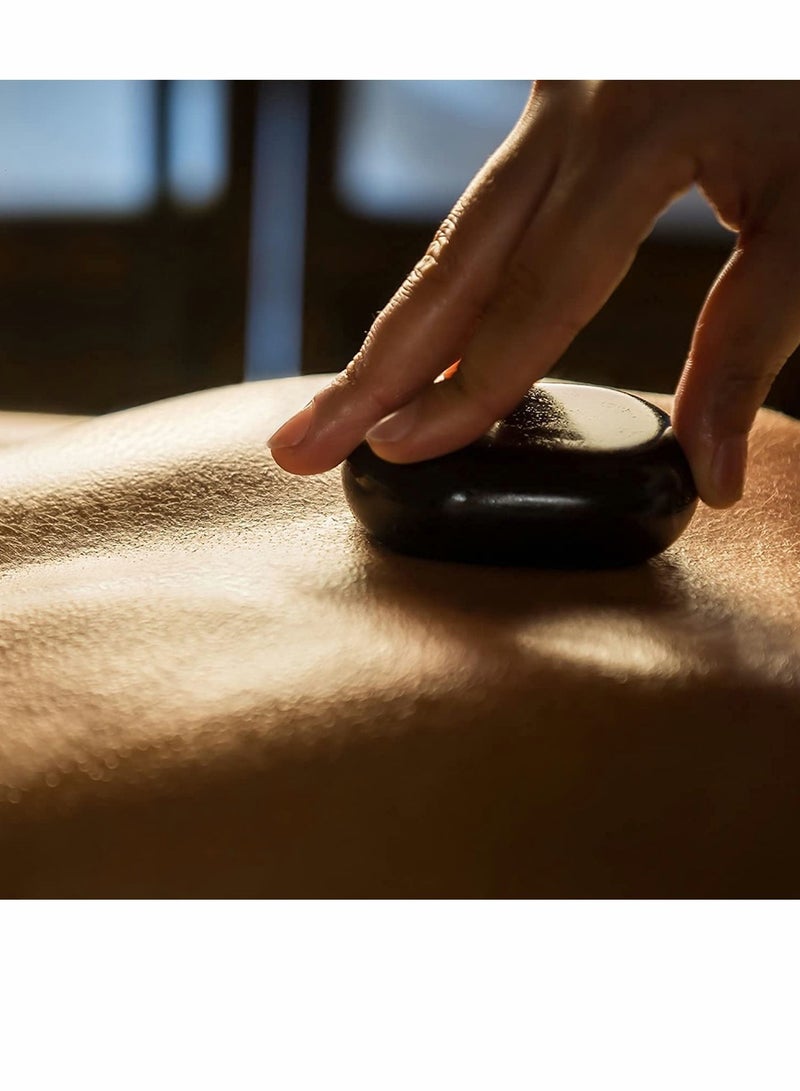 KASTWAVE Hot Stones - 6 Large Essential Massage Set (3.15in) for Professional or Home spa, Relaxing, Healing, Pain Relief - Image 4