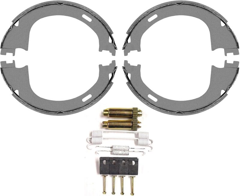 MAC Replacement Parts For Ford F150 1998 1999 2000 2001 2002 2003 2004 2005 2006 2007 2008 6 Lugs Rear Parking Emergency Brake Shoes with Mounting Hardware Springs - Image 1