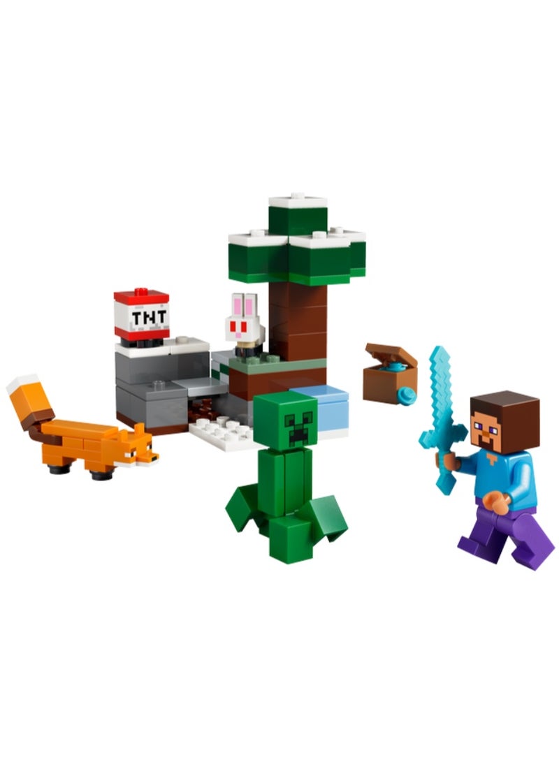 LEGO Minecraft Steve's Taiga Adventure Building Set - Image 4