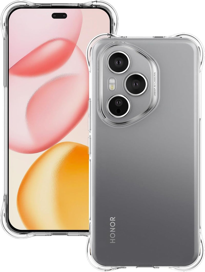 Foluu Mobile Phone Cases and Covers Compatible with Honor 400 Pro Case - Honor 400 Pro 2025 Clear Case - Slim Protective TPU Silicone Scratch Resistant with Reinforced Corners - Image 1