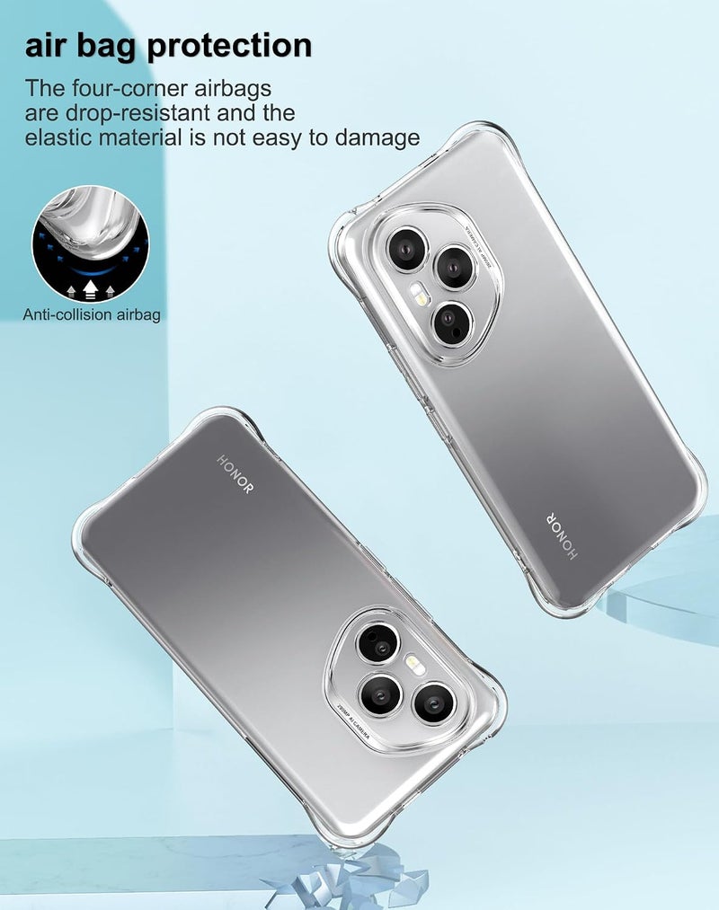 Foluu Mobile Phone Cases and Covers Compatible with Honor 400 Pro Case - Honor 400 Pro 2025 Clear Case - Slim Protective TPU Silicone Scratch Resistant with Reinforced Corners - Image 4