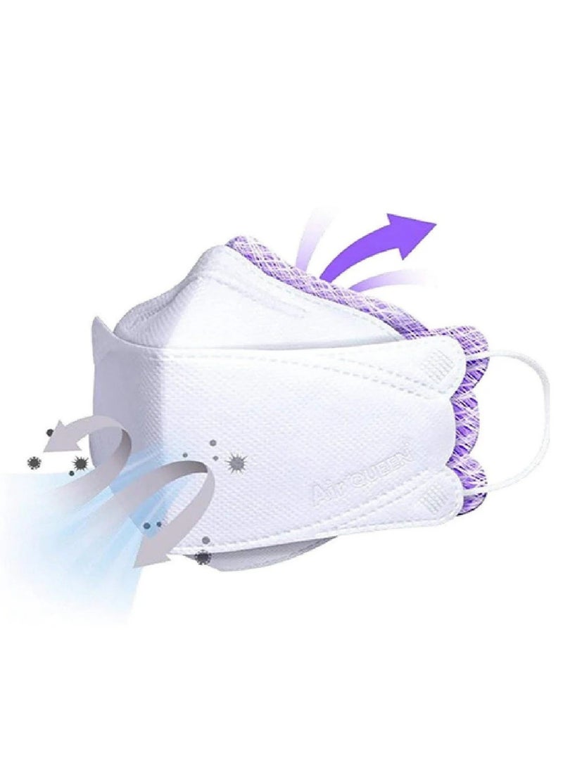 Air QUEEN Nano Fiber Filter Face Mask High Protection - 2-Piece Pack - Image 4