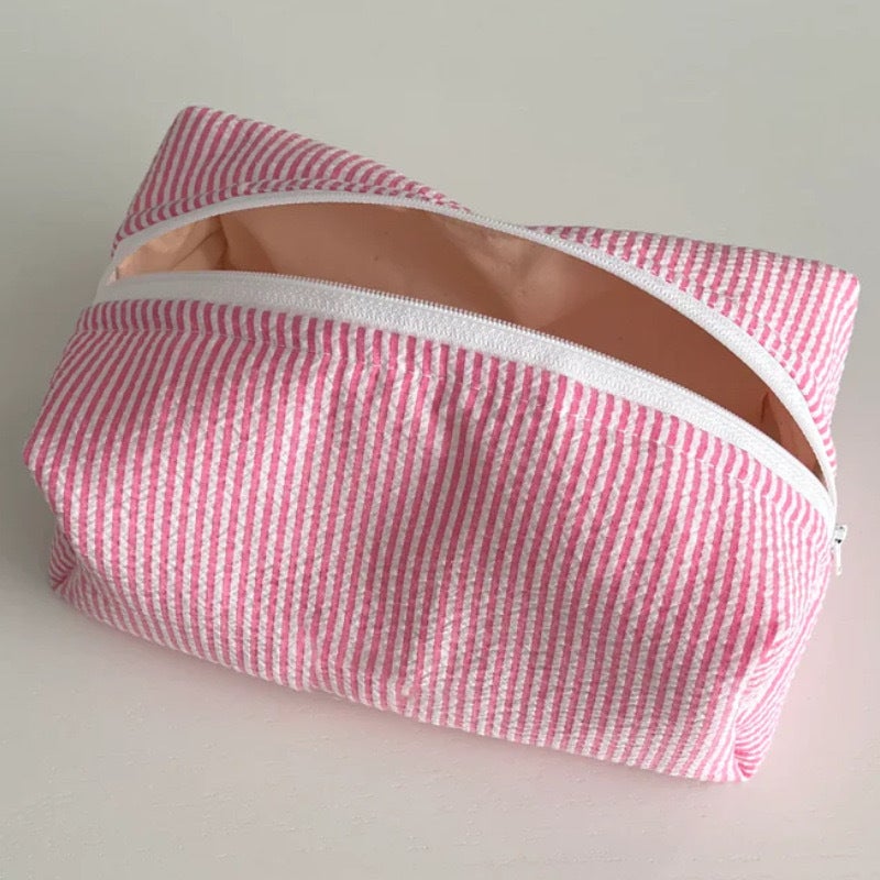 Japanese Style Fresh Style Plaid Cosmetic Bag Cute Girl'S Travel Wash Bag Portable Hand Storage Bag - Image 4