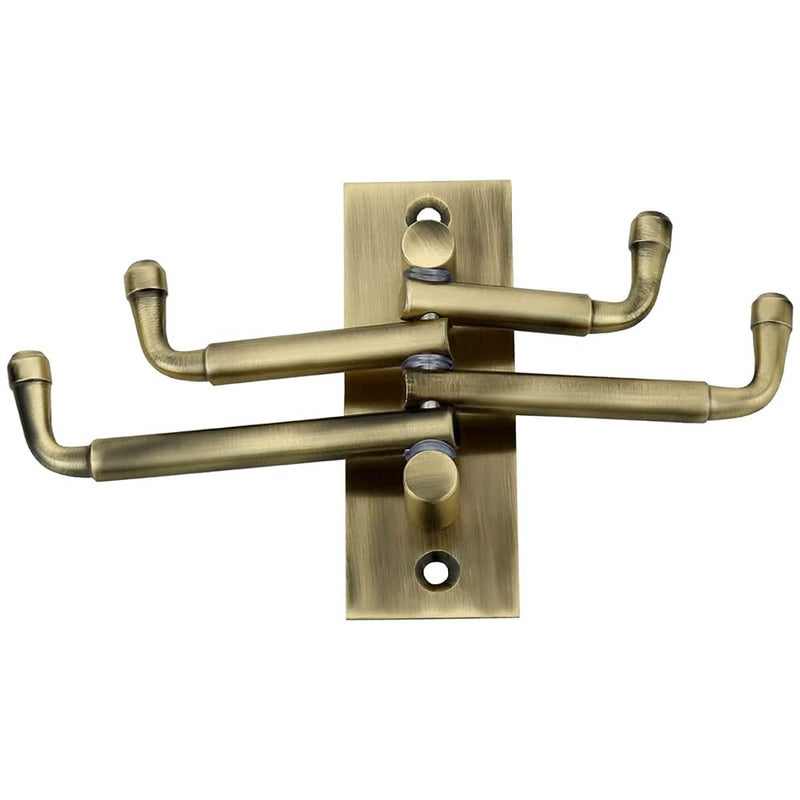 FAST CH7 Stainless Steel Metal 4 Movable Pin Hook, Wall & Door Hanging Hooks are Used to Hang Towel & Clothes for Bathroom, Home 1pcs (Brass Antique) - Image 4