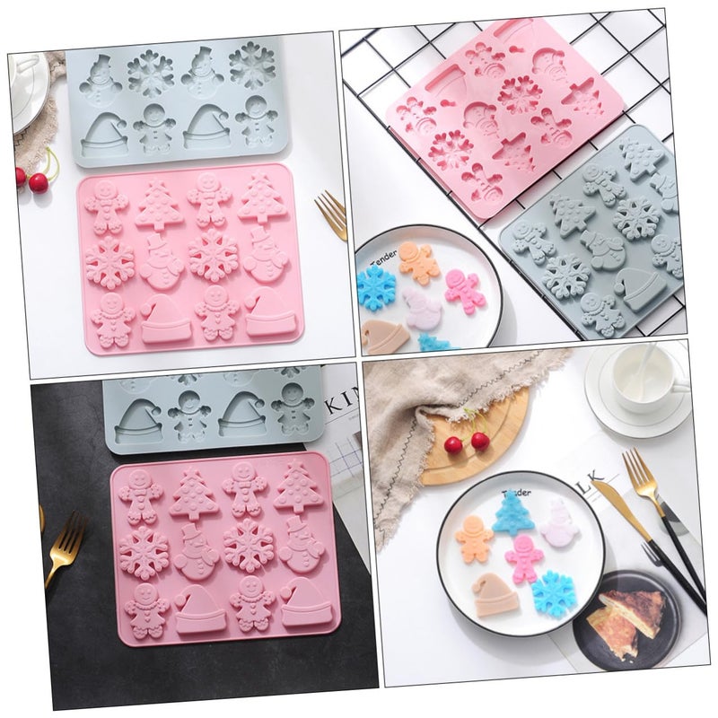 Pink Christmas Silicone Baking Mold For Biscuit Candy Cake DIY Non Stick Food Grade - Image 5