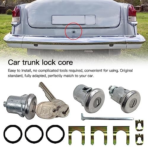 GRABOTE 654394765282 Car Door Trunk Key Kit Door Lock Cylinder Set With 2 Keys Replacement for Chevelle Malibu Monte Carlo Camaro - Image 5