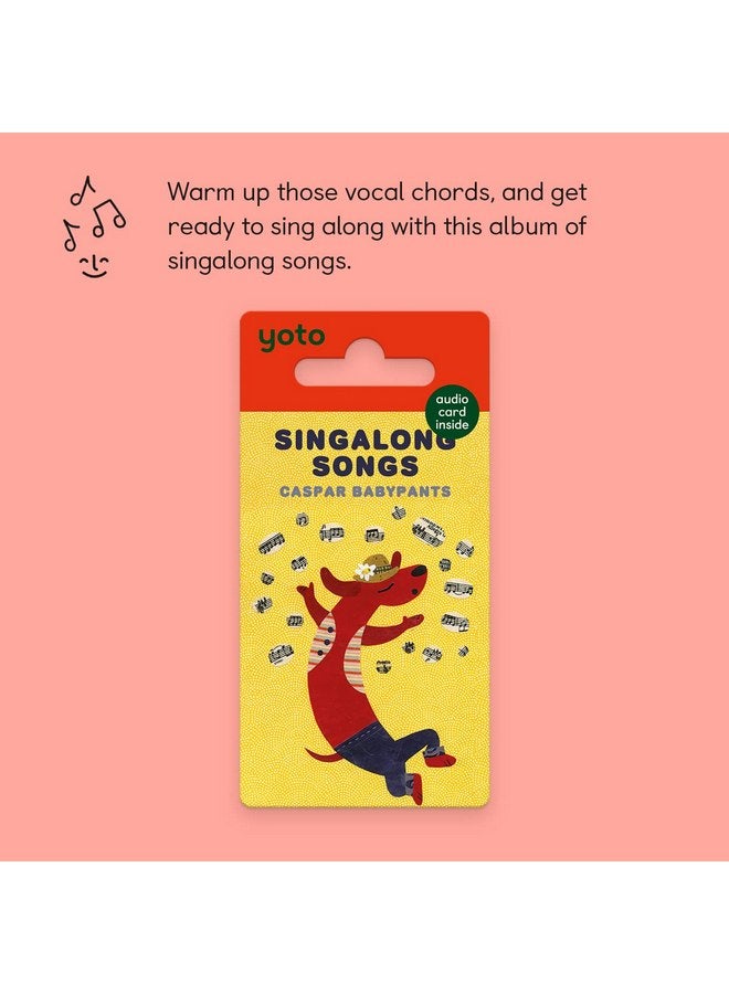 يوتو أغاني Yoto Singalong من Caspar Babypants - بطاقة موسيقية للأطفال للاستخدام مع مشغل ومشغل صوت صغير متعدد الأغراض، والاستماع بدون شاشة مع موسيقى ممتعة وجذابة لوقت اللعب والحفلات والسفر - Image 2
