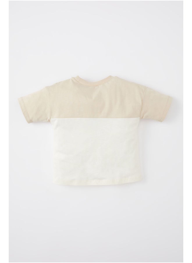 DeFacto - Babyboy Regular Fit Bike Neck Knitted Short Sleeve T-Shirt - Image 1