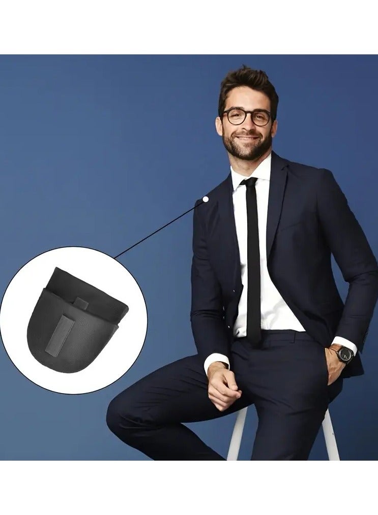 Goolsky Set of 4 Shoulder Pads with a Thickness of 1.5 cm, Made from Breathable Sponge, Designed to Enhance Shoulders for Both Men And Women, Suitable for Blazers And T-Shirts in Black And White. - Image 5