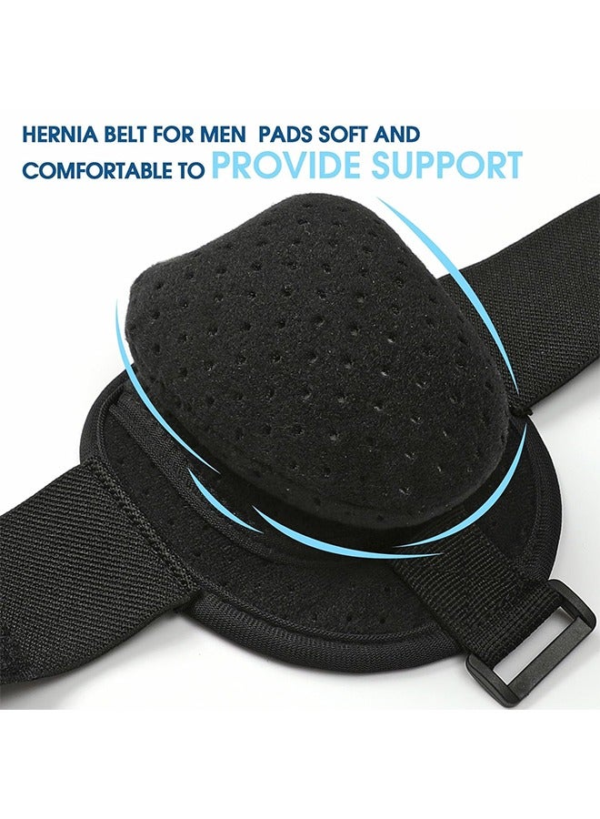 DAKS Adjustable Hernia Belt for Men and Women, Inguinal Hernia Support Truss with Removable Compression Pad, Groin and Lower Abdominal Brace for Left or Right Side Relief, Comfortable Wear Under Clothes – Black  - Image 3