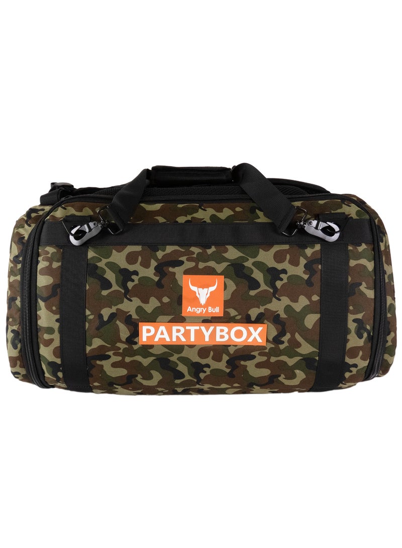 Angry Bull Speaker Bag Carrying Case Backpack Compatible with JBL Partybox 110 Backpack bag ARMY - B  - Image 3