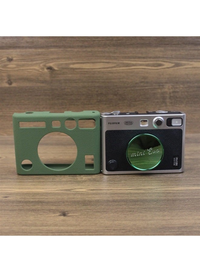 Rieibi Camera Case for Instax Mini EVO - Silicone Protective Case for Fuji Instax Mini EVO Instant Camera - Soft Rubber Lightweight Case for Fujifilm Instax Mini Evo - Green - Image 1